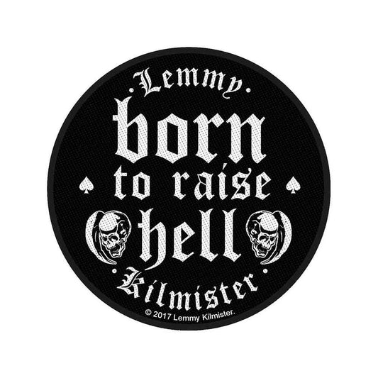 Lemmy Born To Raise Hell Woven Patch Front