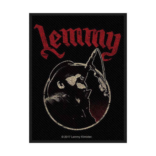Lemmy Microphone Woven Patch Front