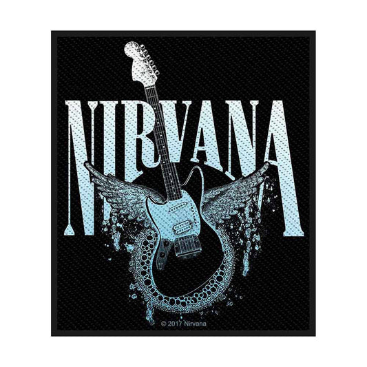 Nirvana Guitar Woven Patch Front