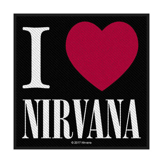 I Love Nirvana Woven Patch Front