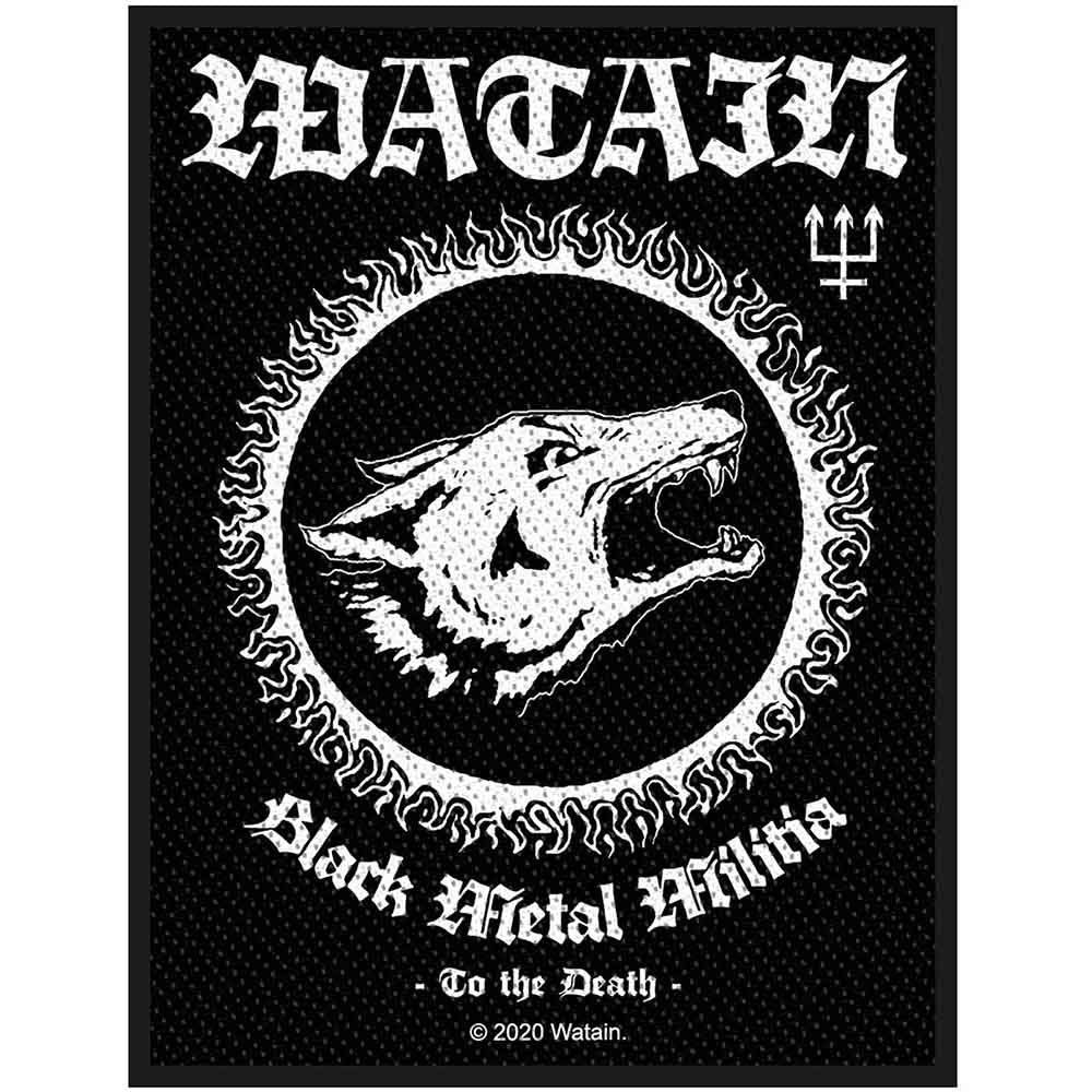 Watain Black Metal Militia Woven Patch Front