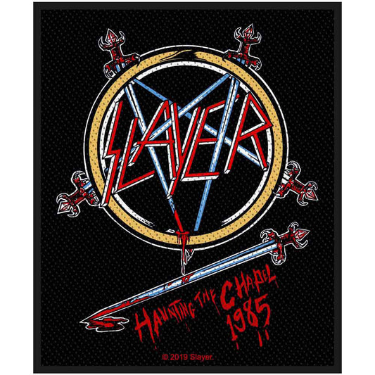 Slayer Haunting The Chapel Woven Patch Front