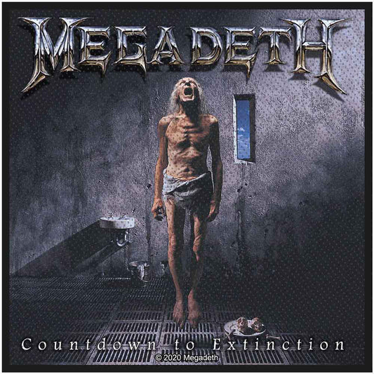 Megadeth Countdown To Extinction Woven Patch Front