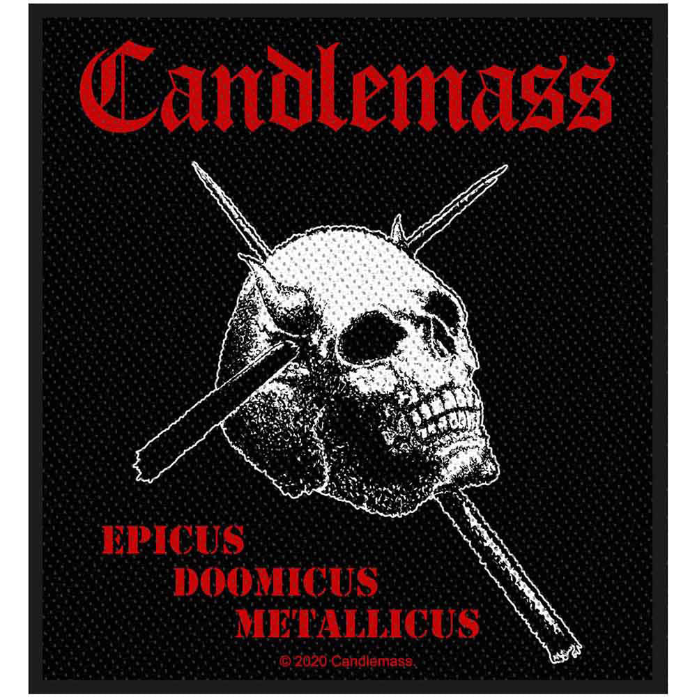 Candlemass Epicus Doomicus Metallicus Woven Patch Front