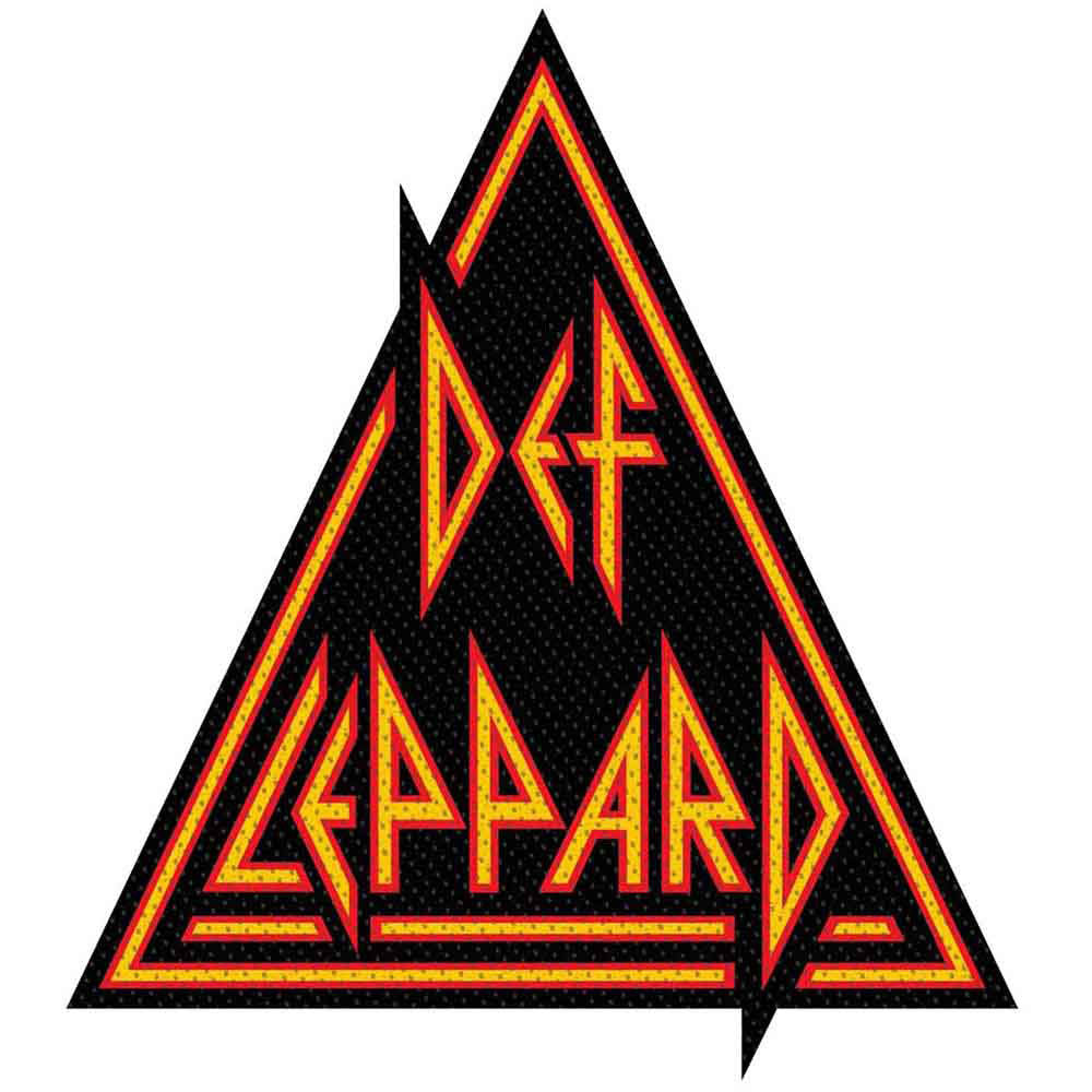 Def Leppard Logo Cut Out Woven Patch Front
