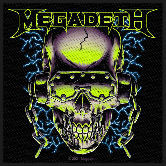 Megadeth Vic Rattlehead Woven Patch Front