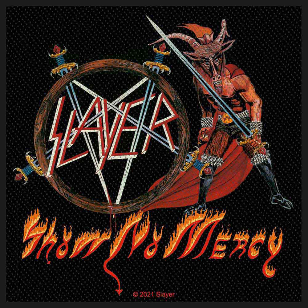 Slayer Show No Mercy Woven Patch Front