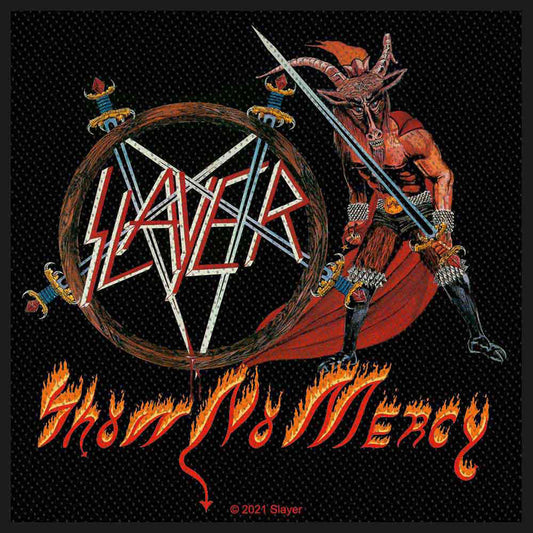 Slayer Show No Mercy Woven Patch Front