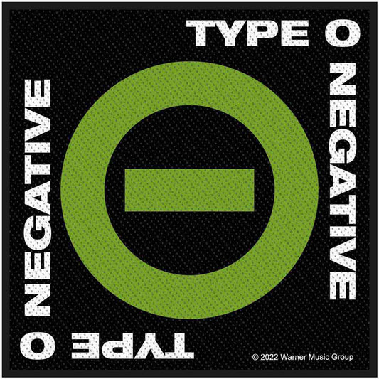 Type O Negative Negative Symbol Woven Patch Front