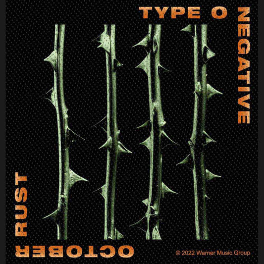 Type O Negative October Rust Woven Patch Front