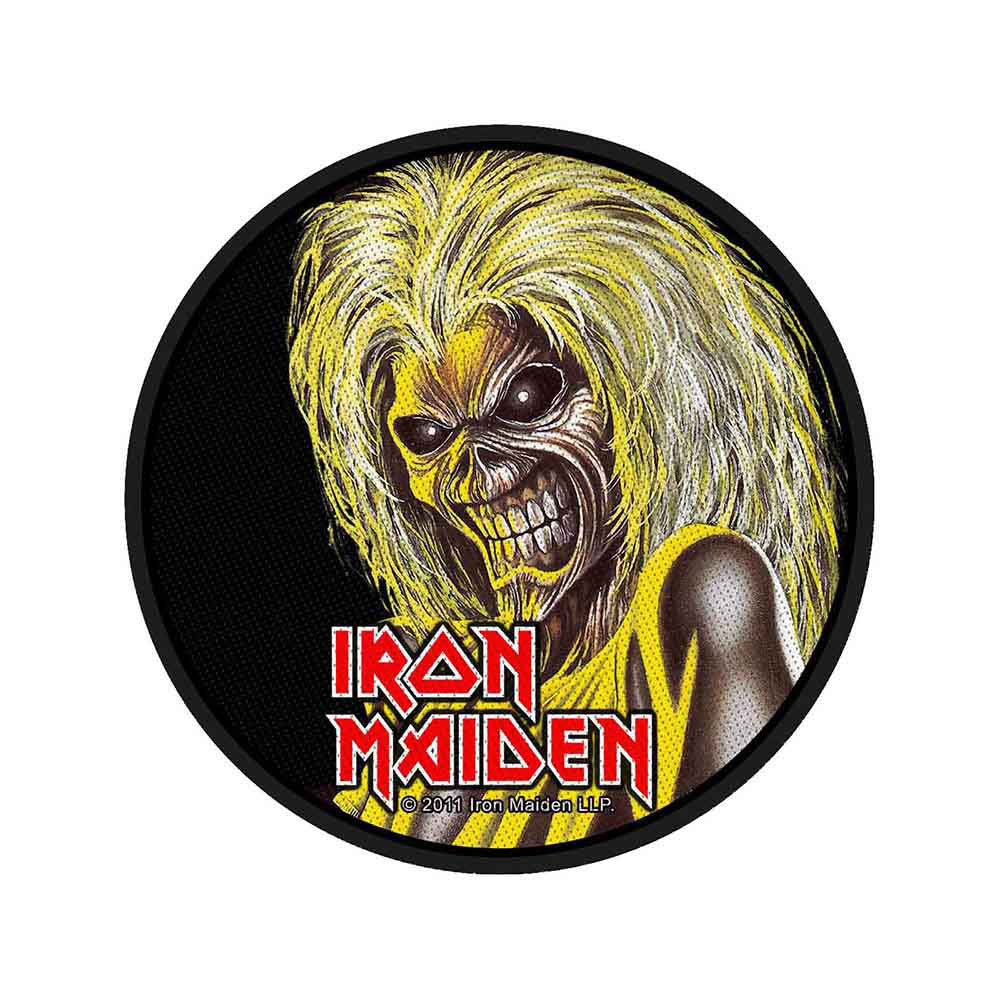 Iron Maiden Killers Face Woven Patch Front