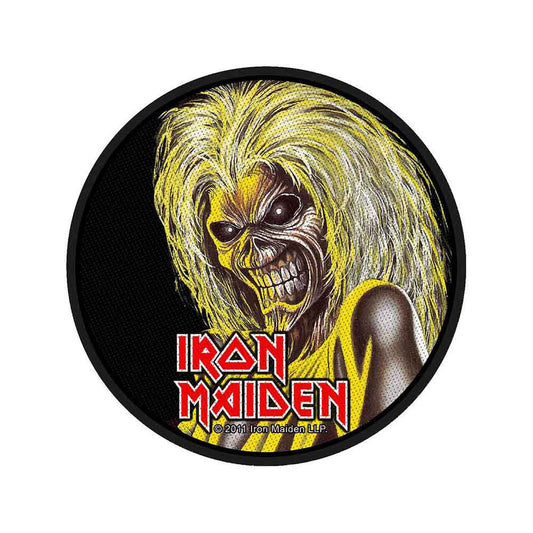 Iron Maiden Killers Face Woven Patch Front