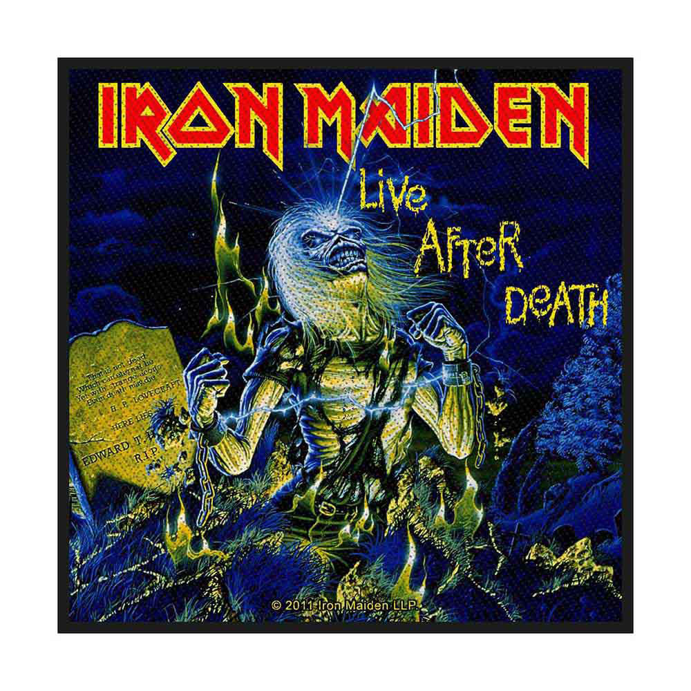 Iron Maiden Live After Death Woven Patch Front