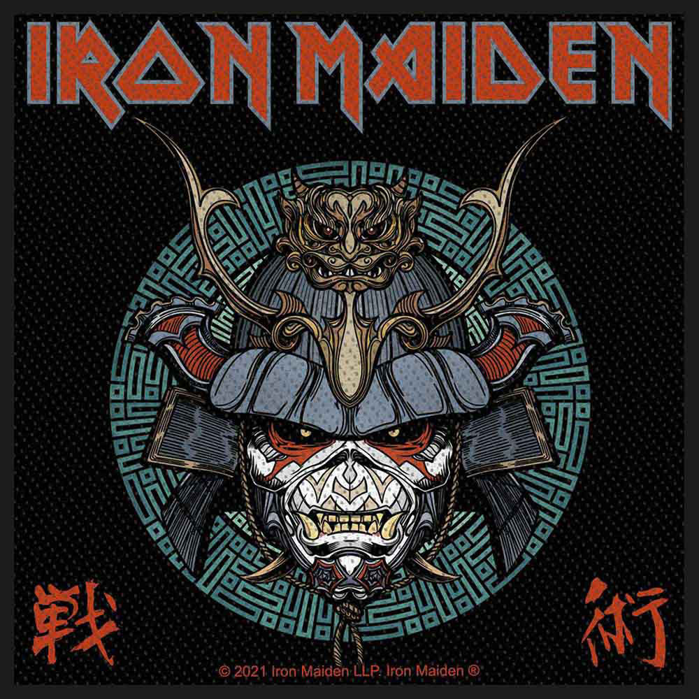 Iron Maiden Senjutsu Samurai Eddie Woven Patch Front