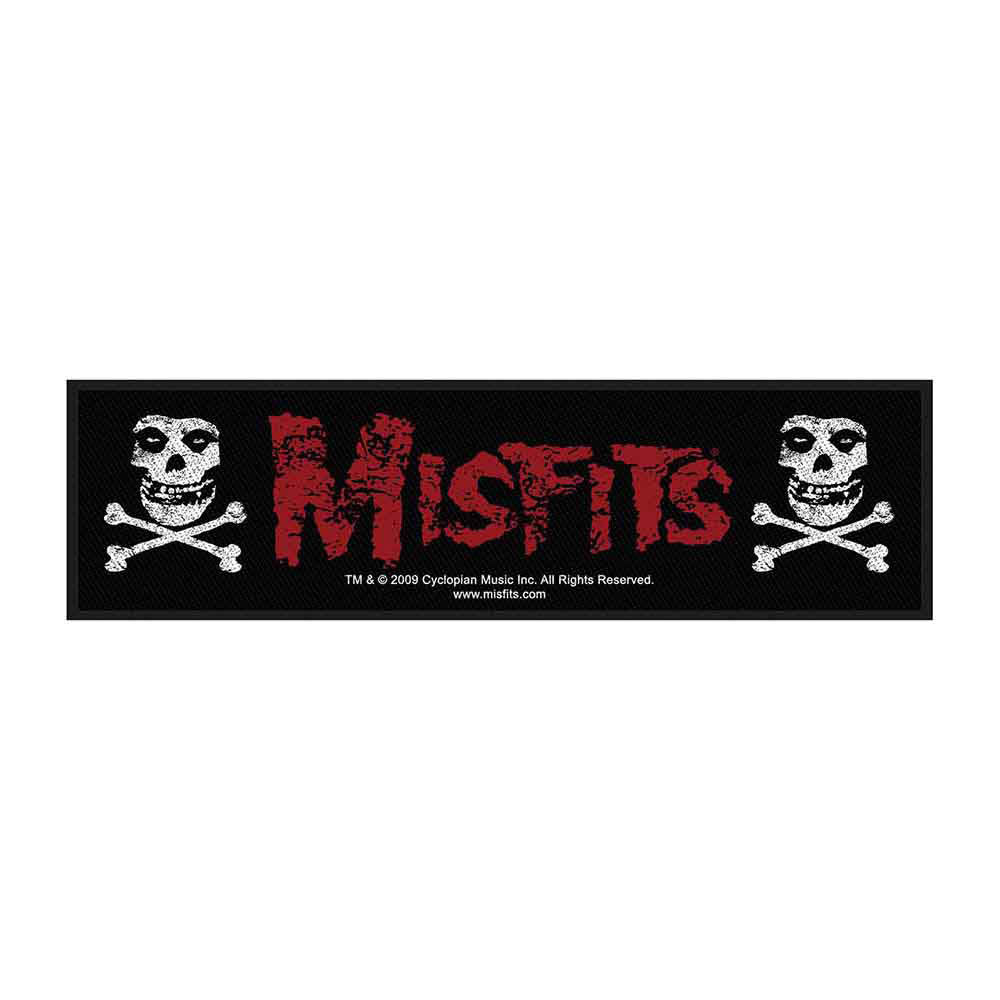 Misfits Cross Bones Strip Back Patch Front