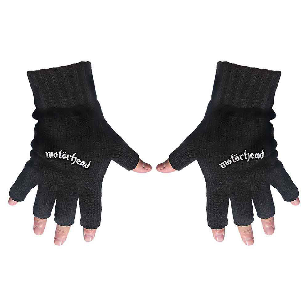 Motorhead Logo Knit Gloves Front