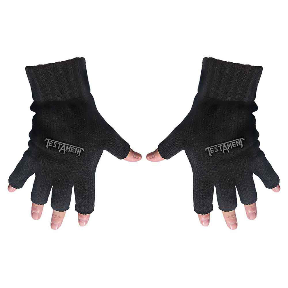 Testament Logo Knit Gloves Front