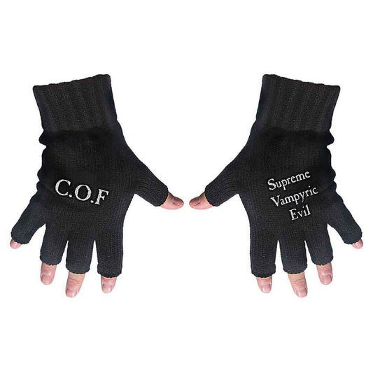 Cradle Of Filth Supreme Vampiric Knit Gloves Front