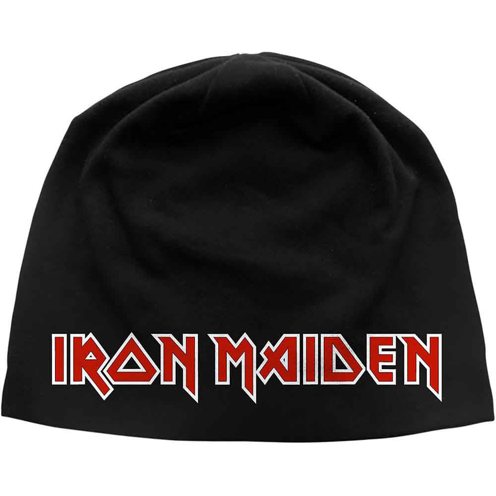 Iron Maiden Logo Ld Print Beanie Front