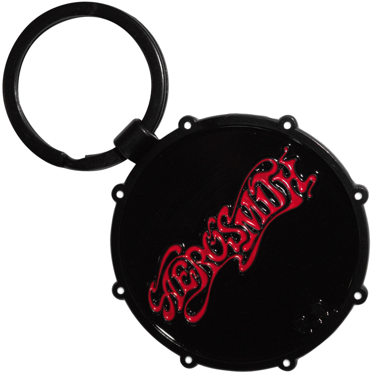 Aerosmith Logo Drum Metal Key Chain Front
