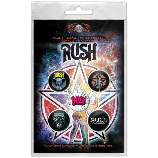 Rush Starman Pewter Pin Badge Front