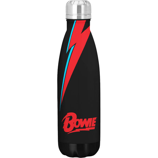 David Bowie Lightning Water Bottle Front