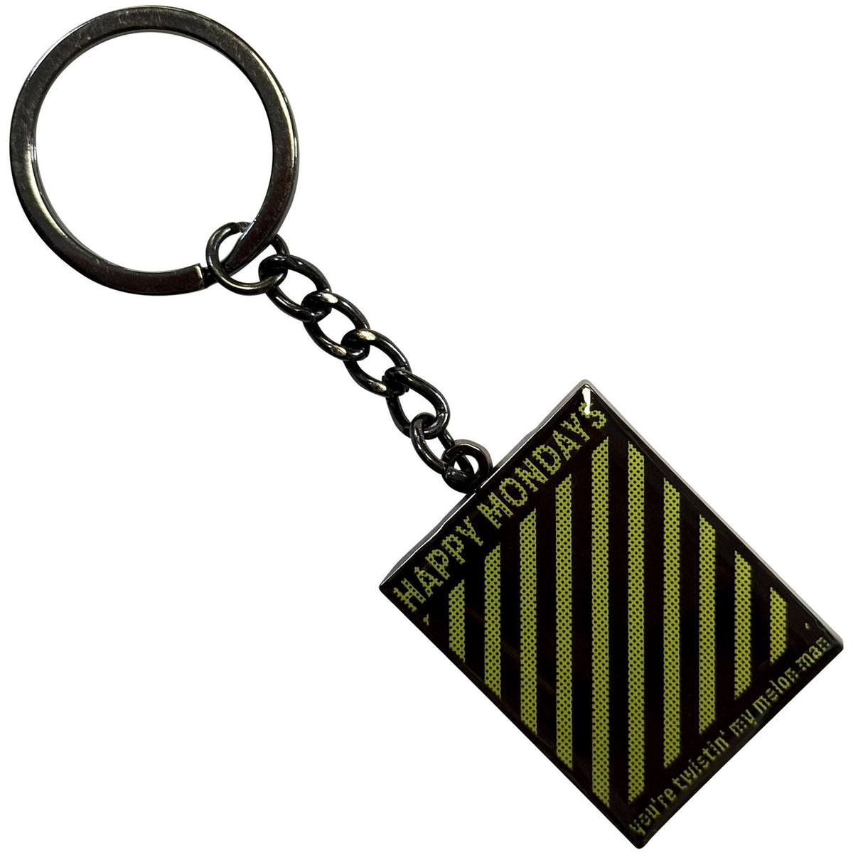 Happy Mondays Twistin' My Melon Metal Key Chain Front