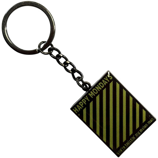 Happy Mondays Twistin' My Melon Metal Key Chain Front