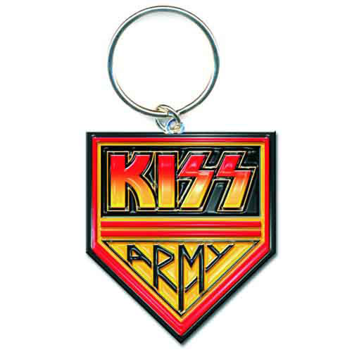 KISS Army Pennant Metal Key Chain Front
