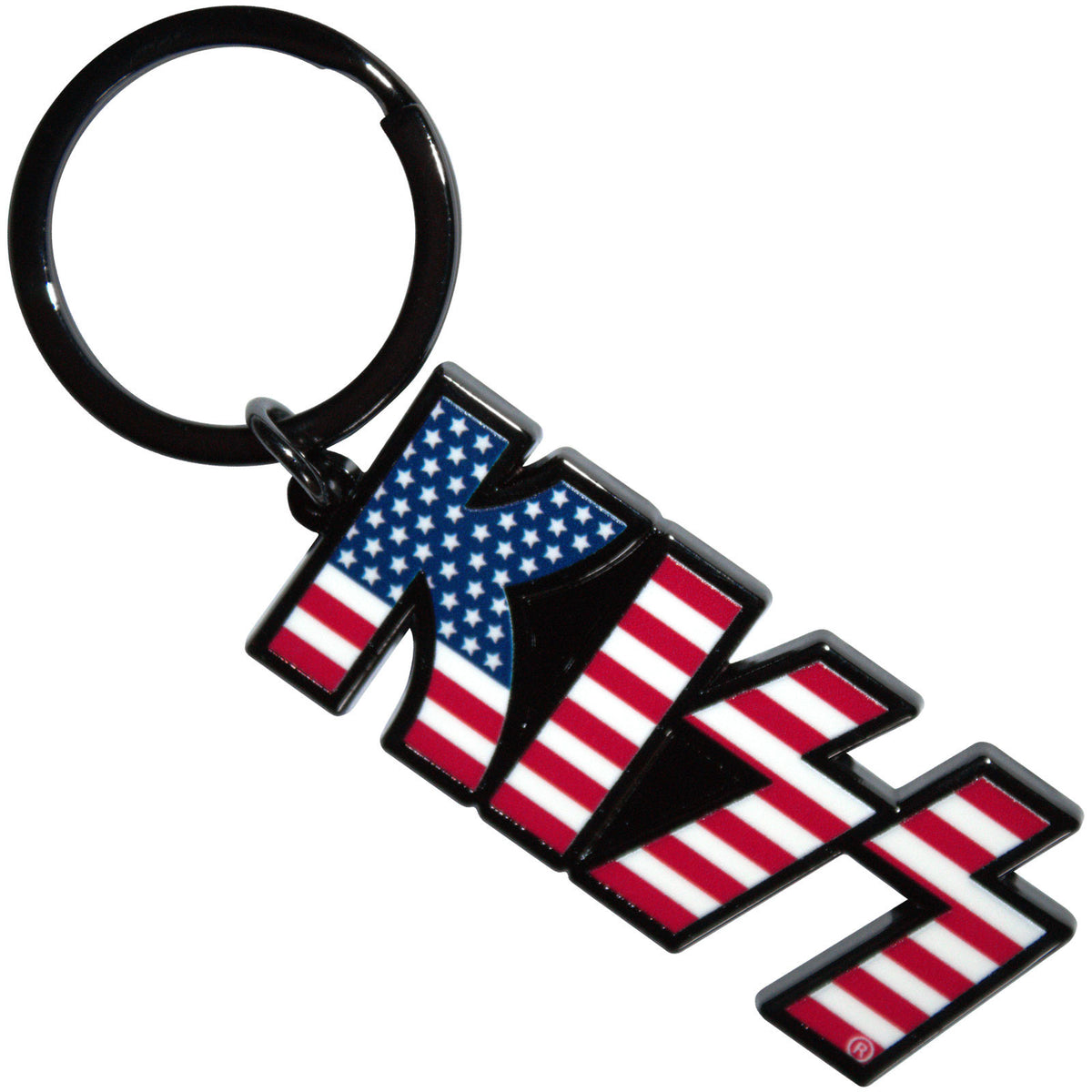 KISS Usa Logo Metal Key Chain Front