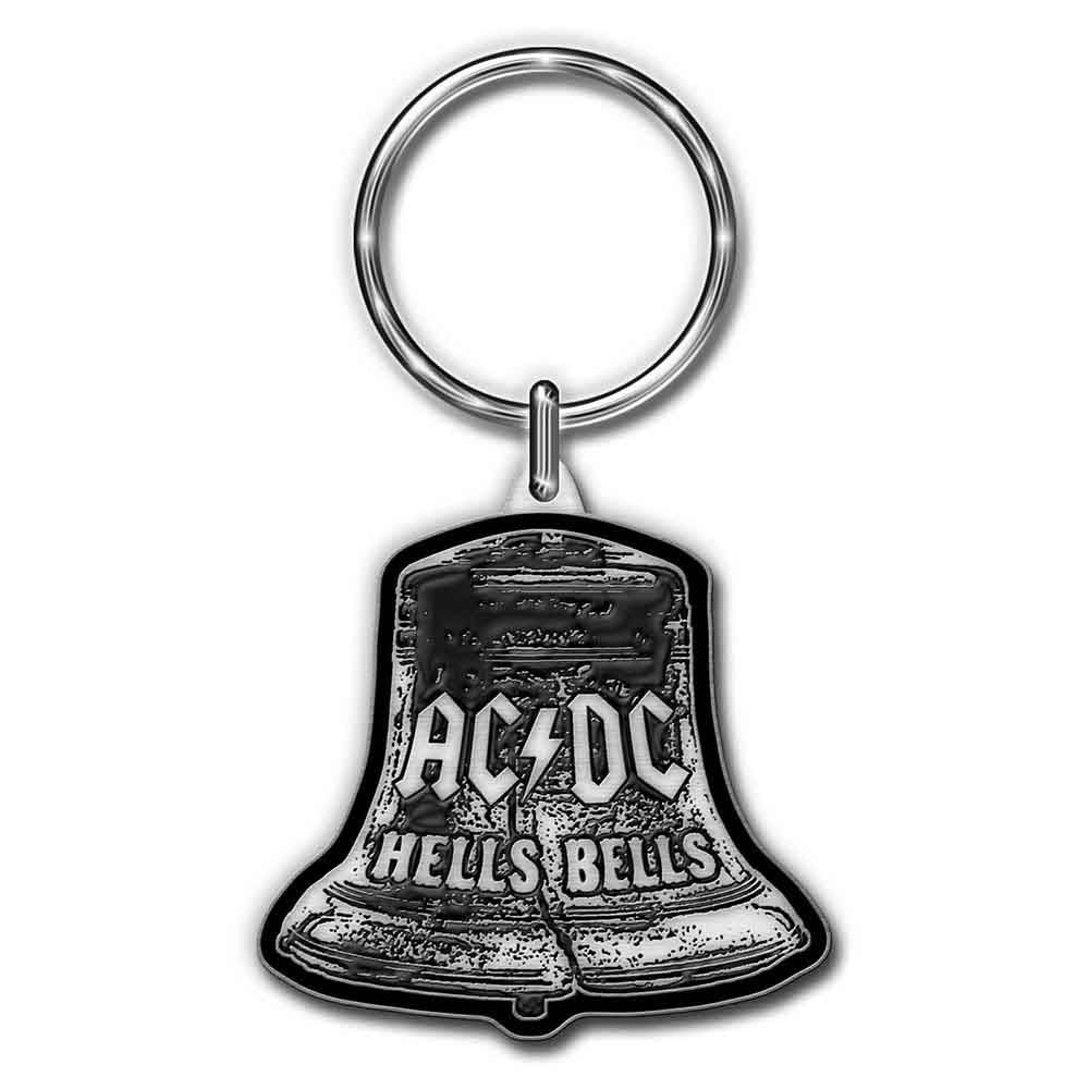 AC/DC Hells Bells Metal Key Chain Front