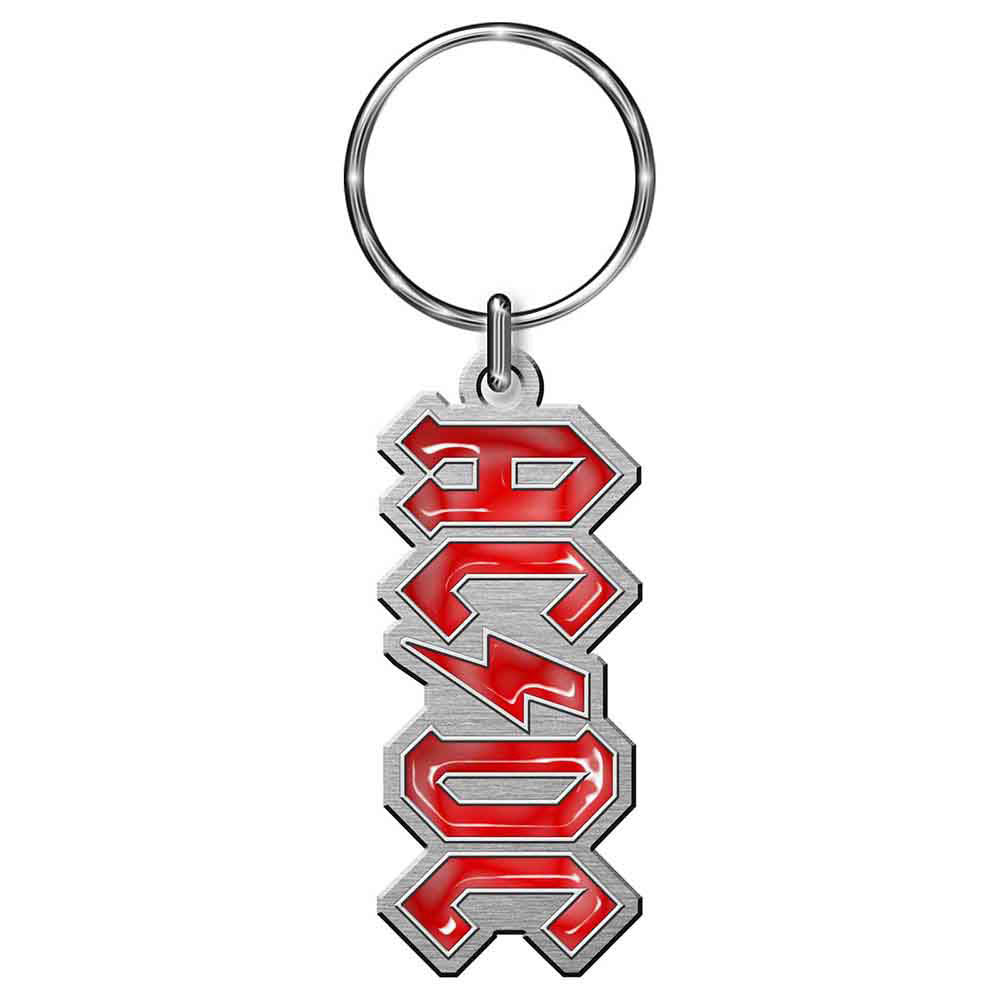 AC/DC Logo Metal Key Chain Front