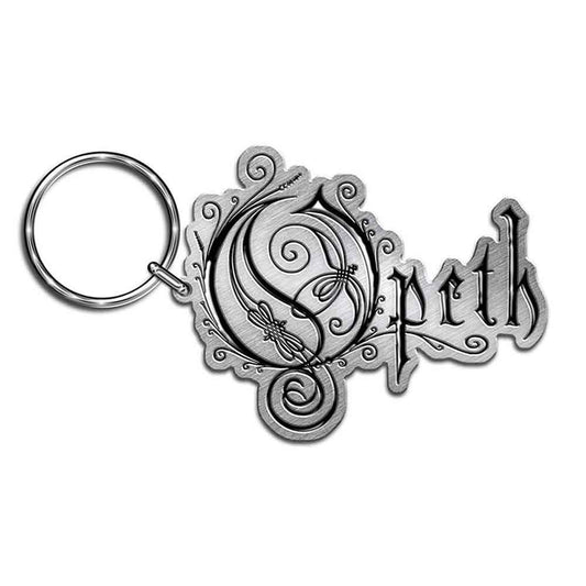Opeth Logo Metal Key Chain Front