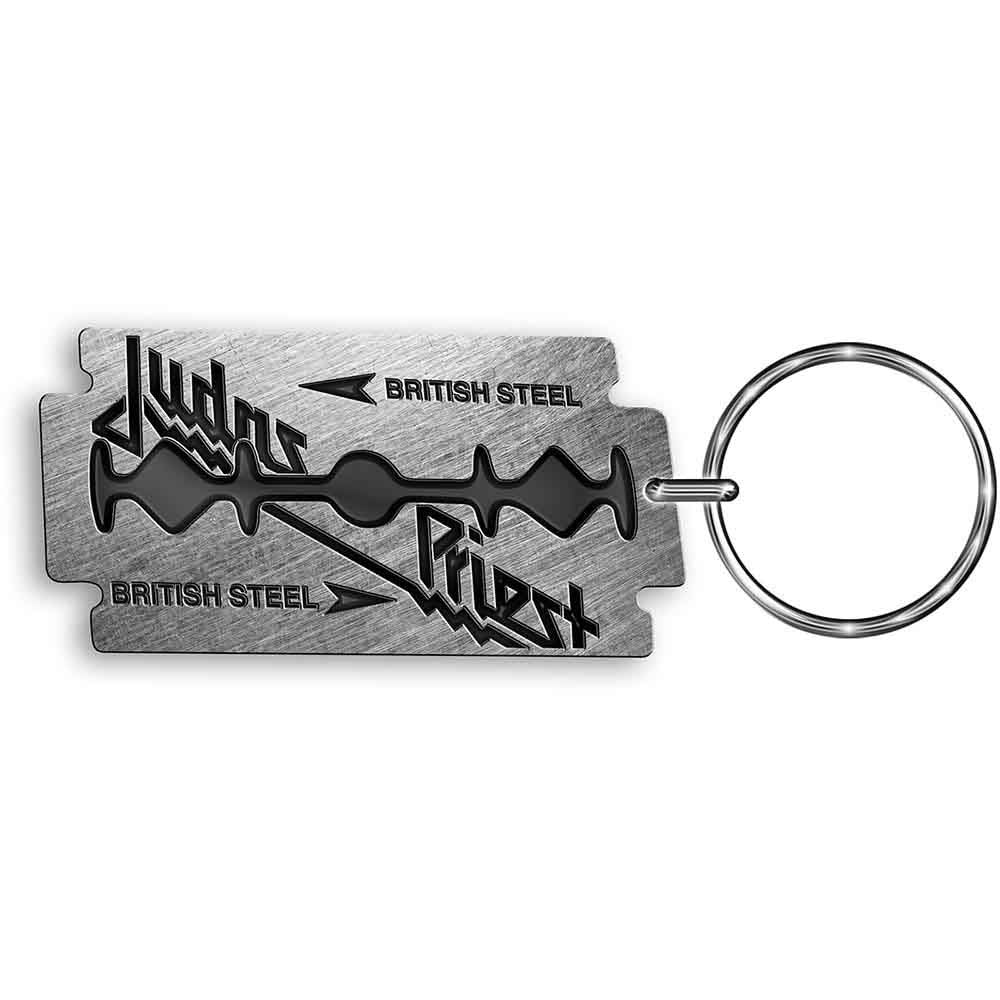 Judas Priest British Steel Metal Key Chain Front