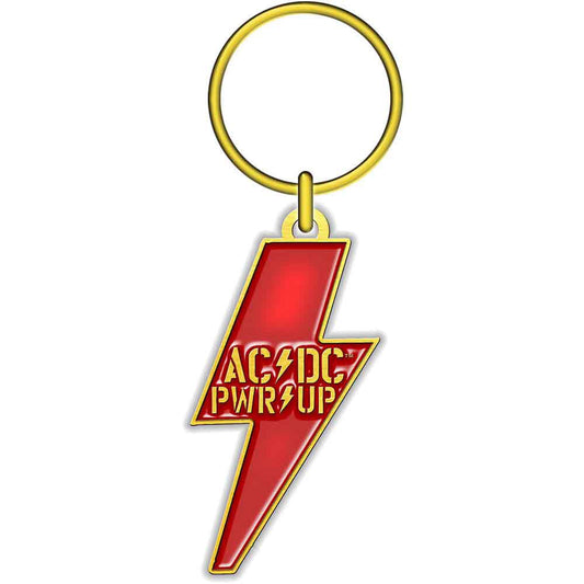 AC/DC Pwr-up Metal Key Chain Front
