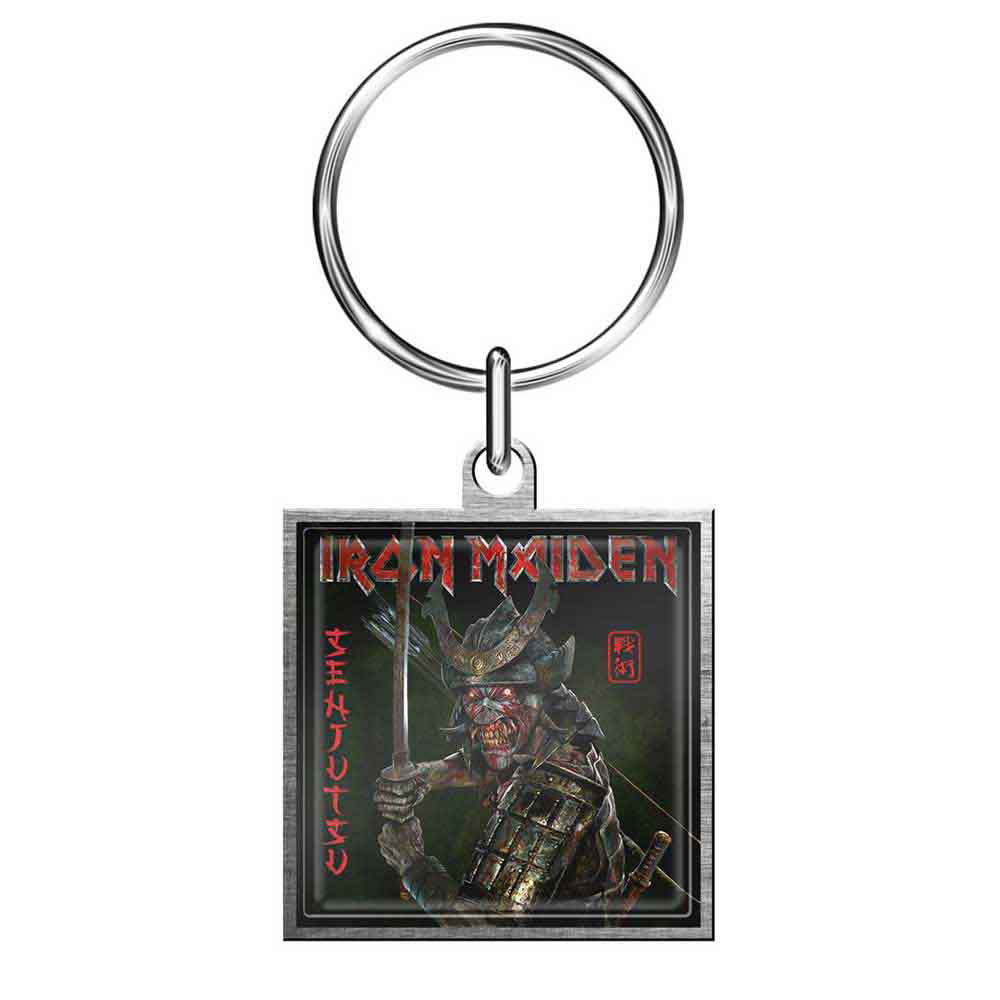 Iron Maiden Senjutsu Metal Key Chain Front