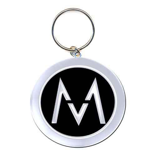 Maroon 5 M Logo Metal Key Chain Front