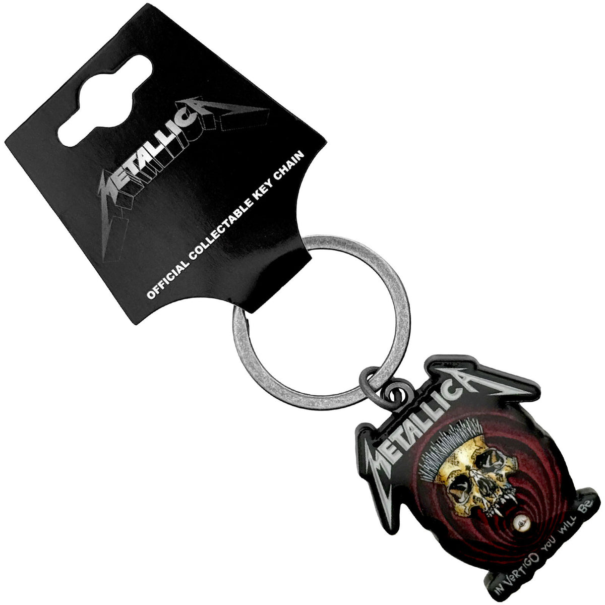 Metallica In Vertigo Detail Metal Key Chain Front