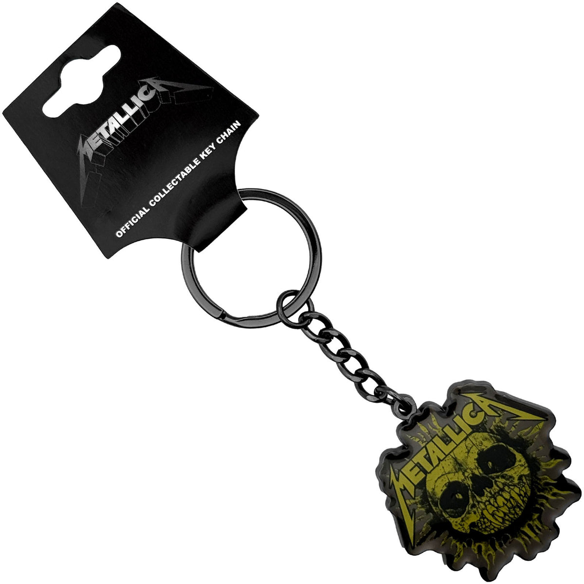 Metallica Sun Mono Metal Key Chain Front