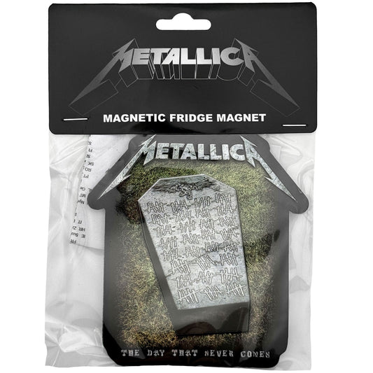 Metallica Never Die Tombstone Magnet Front