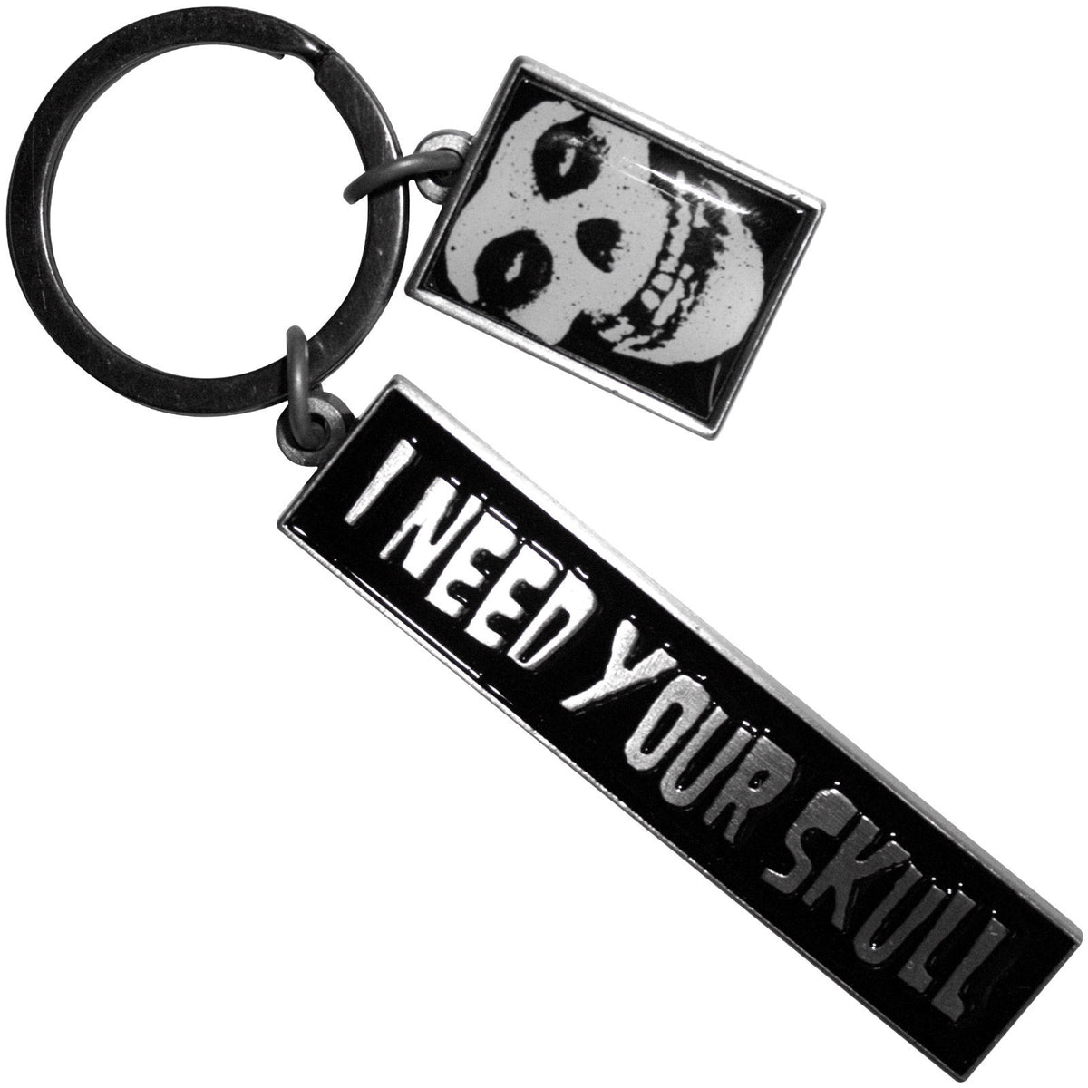 Misfits I Need Your Skull Metal Key Chain Front