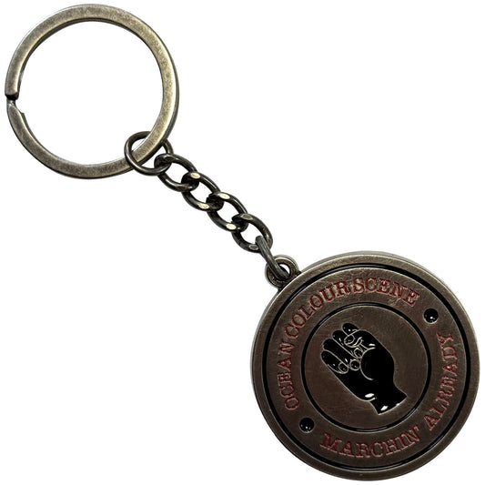 Ocean Colour Scene Marchin' Fist Metal Key Chain Front