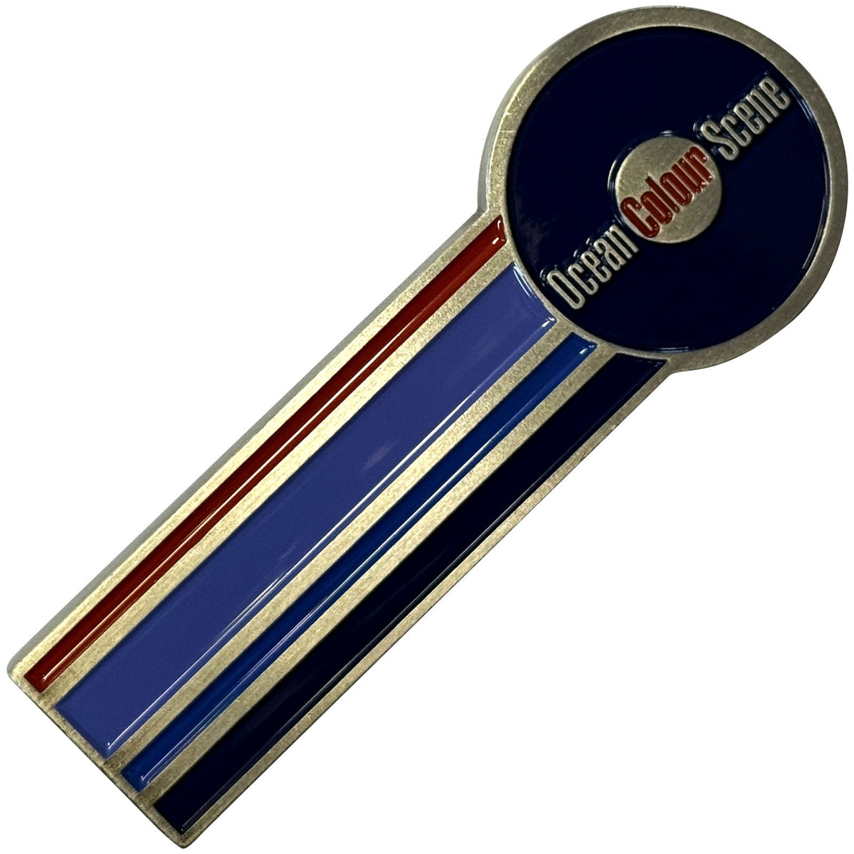 Ocean Colour Scene Circle Logo & Stripes Magnet Front