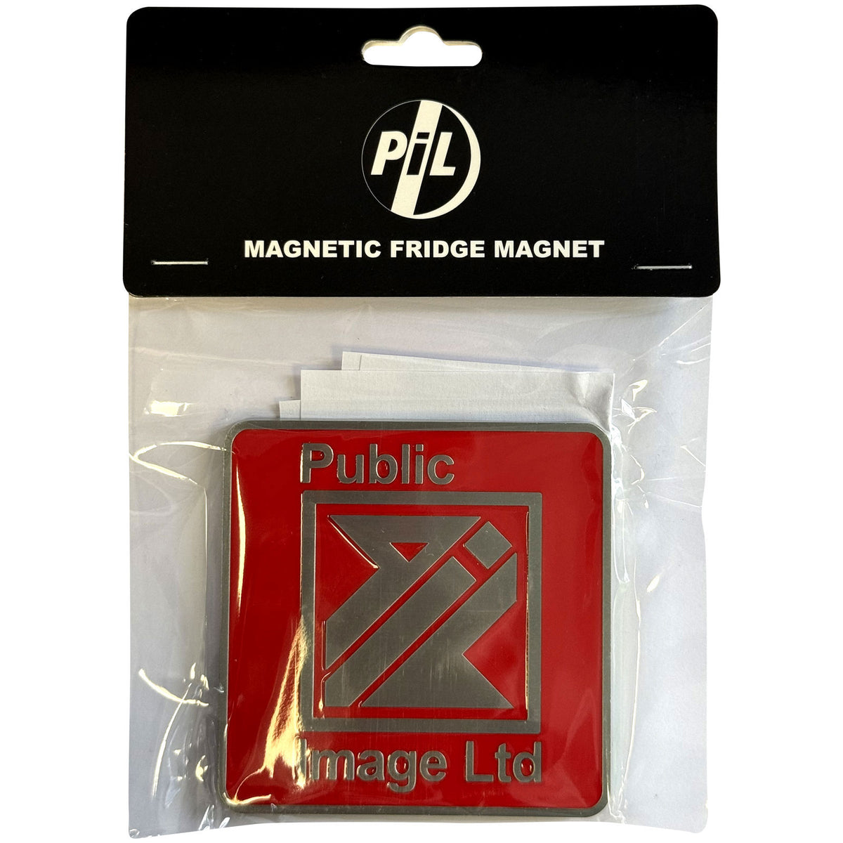 Public Image Ltd New Logo Red Magnet Front