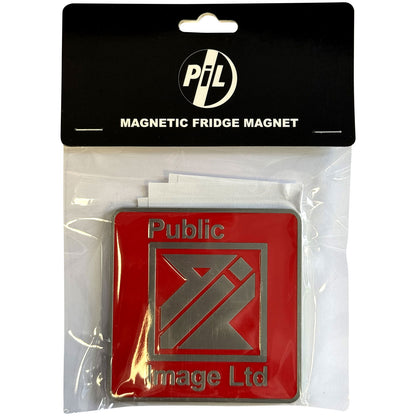 Public Image Ltd New Logo Red Magnet Front