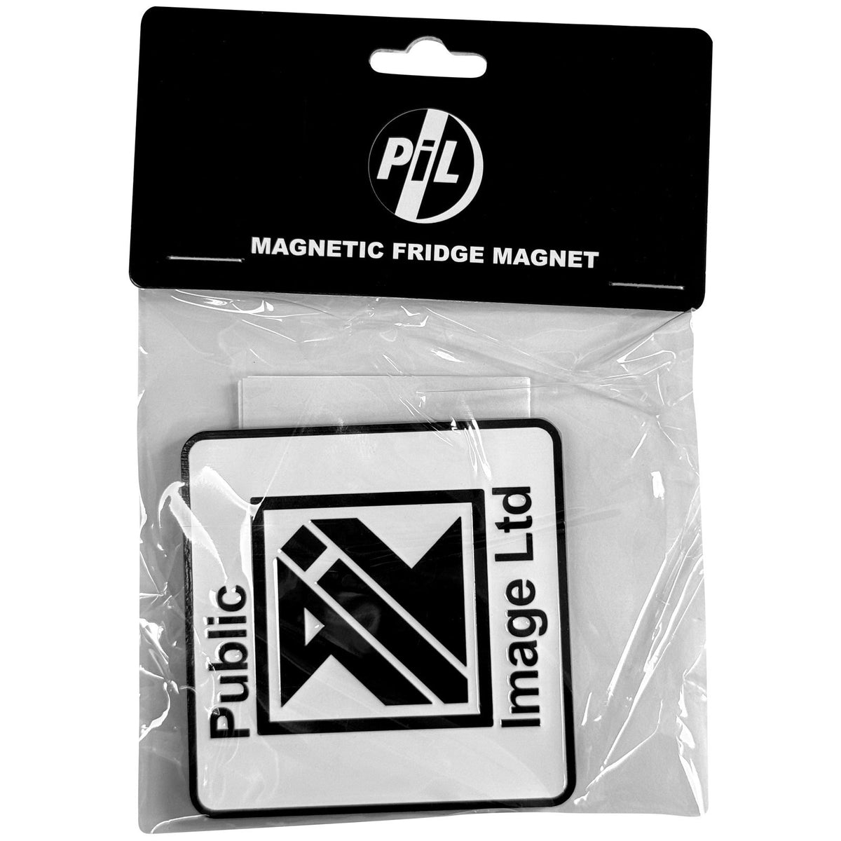 Public Image Ltd New Logo Black & White Magnet Front