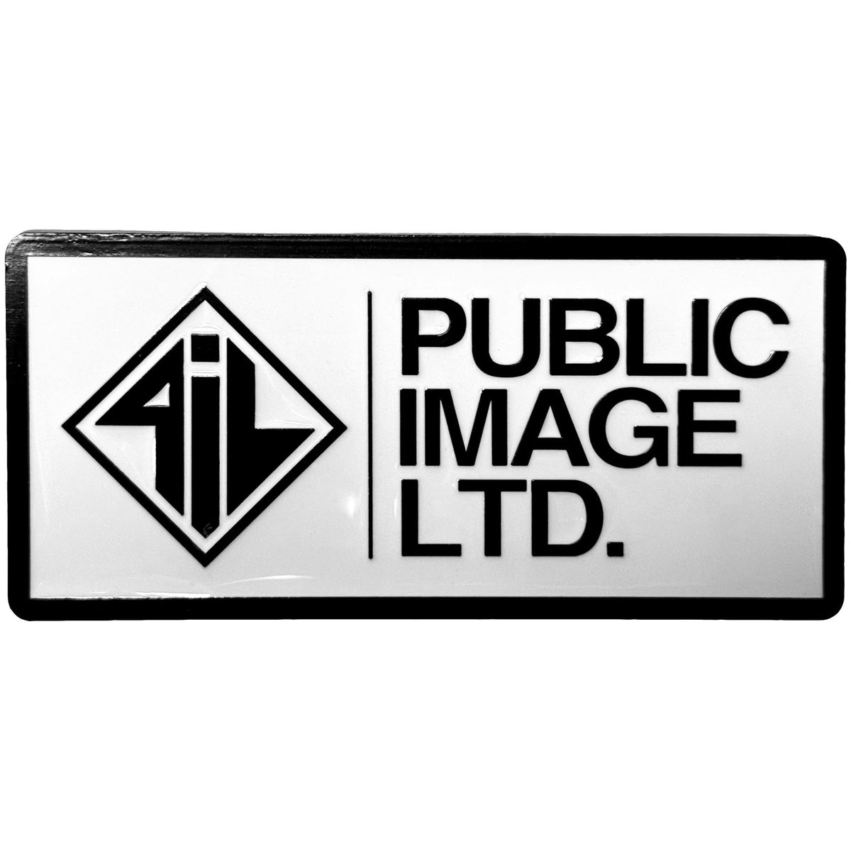 Public Image Ltd New Logo Stacked Text Magnet Back