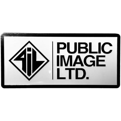 Public Image Ltd New Logo Stacked Text Magnet Back
