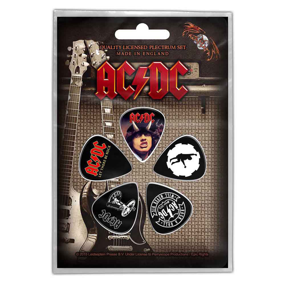 AC/DC Highway / For Those / Let There Guitar Pick Front