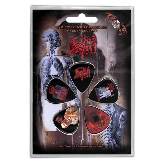 Death Albums Guitar Pick Front